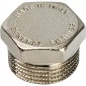 Заглушка 3/4 НР никелированная Stout Заглушка 3/4 НР никелированная Stout