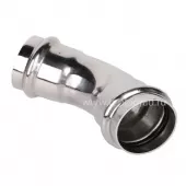 Пресс-угольник двухраструбный 45° 28 TIM из нержавеющей стали Пресс-угольник двухраструбный 45° 28 TIM из нержавеющей стали