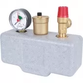 Группа безопасности котла Stout в теплоизоляции (до 50 кВт) Группа безопасности котла Stout в теплоизоляции (до 50 кВт)