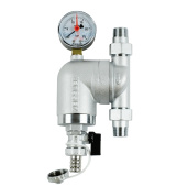 Самопромывной фильтр Zeissler 1/2 с манометром и поворотным соединением Самопромывной фильтр Zeissler 1/2 с манометром и поворотным соединением