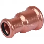 Муфта 22x18 ВПр-ВПр 6240 Sanha, для медных труб прессовая Муфта 22x18 ВПр-ВПр 6240 Sanha, для медных труб прессовая