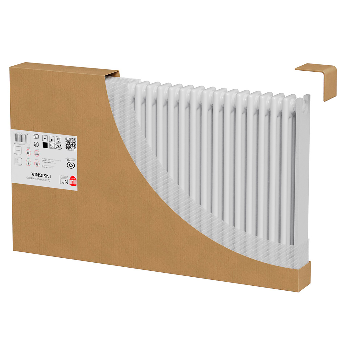 Стальной трубчатый радиатор Royal Thermo Insignia VC2180 6 секций, нижнее подключение (белый) Стальной трубчатый радиатор Royal Thermo Insignia VC2180 6 секций, нижнее подключение (белый)