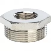 Футорка 1x1/2 никелированная Stout Футорка 1x1/2 никелированная Stout