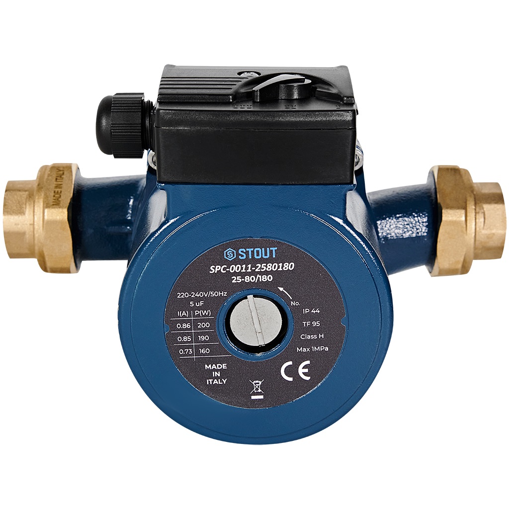 Циркуляционный насос Stout 25/80-180 (SPC-0011-2580180) Циркуляционный насос Stout 25/80-180 (SPC-0011-2580180)