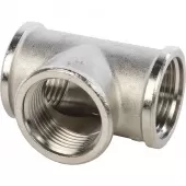 Тройник 1 ВВ никелированный Stout Тройник 1 ВВ никелированный Stout