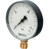 Манометр радиальный Watts F+R200 корпус 100 мм, 0-16 бар, подключение 1/2 Манометр радиальный Watts F+R200 корпус 100 мм, 0-16 бар, подключение 1/2
