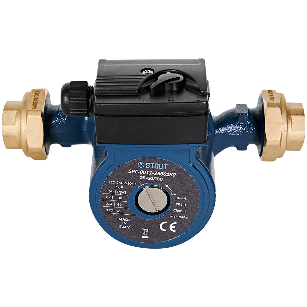 Циркуляционный насос Stout 25/60-180 (SPC-0011-2560180) Циркуляционный насос Stout 25/60-180 (SPC-0011-2560180)