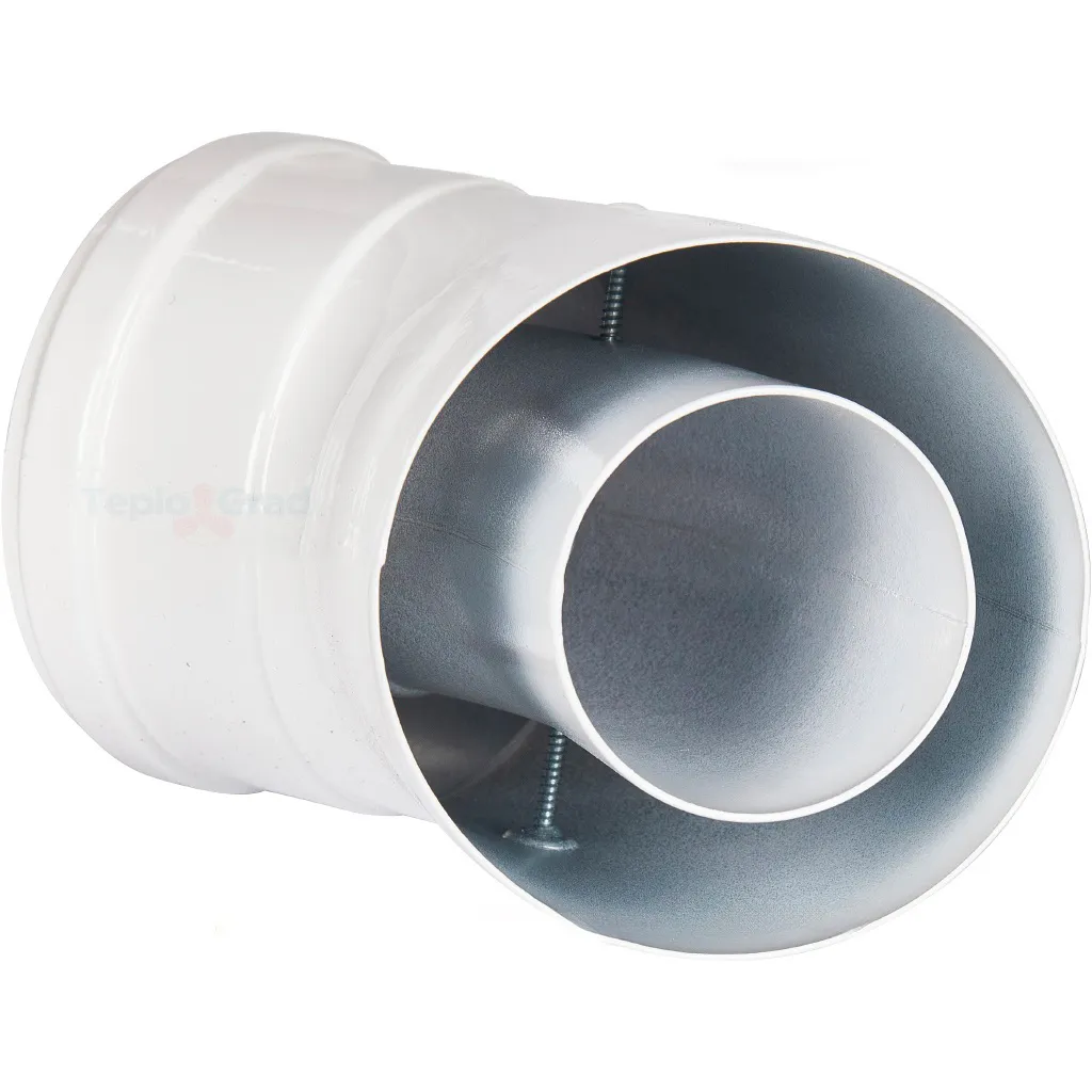 Отвод коаксиальный Rommer 60/100 45° Отвод коаксиальный Rommer 60/100 45°