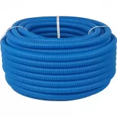 Труба гофрированная защитная ПНД Stout диаметром 25 мм, цвет синий Труба гофрированная защитная ПНД Stout диаметром 25 мм, цвет синий