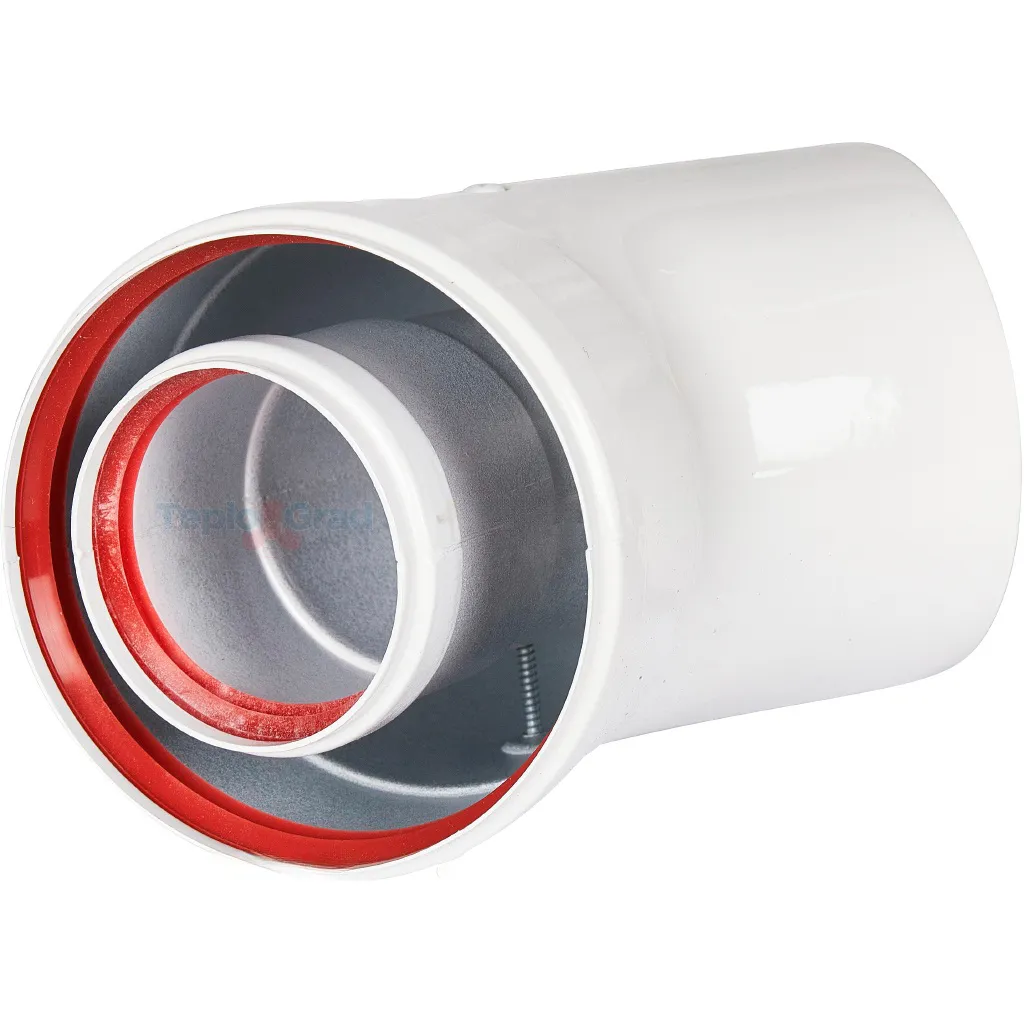 Отвод коаксиальный Rommer 60/100 45° Отвод коаксиальный Rommer 60/100 45°