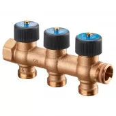 Коллектор регулирующий Oventrop Multidis R 3/4, 3 отвода 3/4 Коллектор регулирующий Oventrop Multidis R 3/4, 3 отвода 3/4
