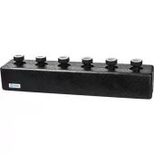 Стальной распределительный коллектор Stout на 3 отопительных контура в теплоизоляции DN 25 Стальной распределительный коллектор Stout на 3 отопительных контура в теплоизоляции DN 25