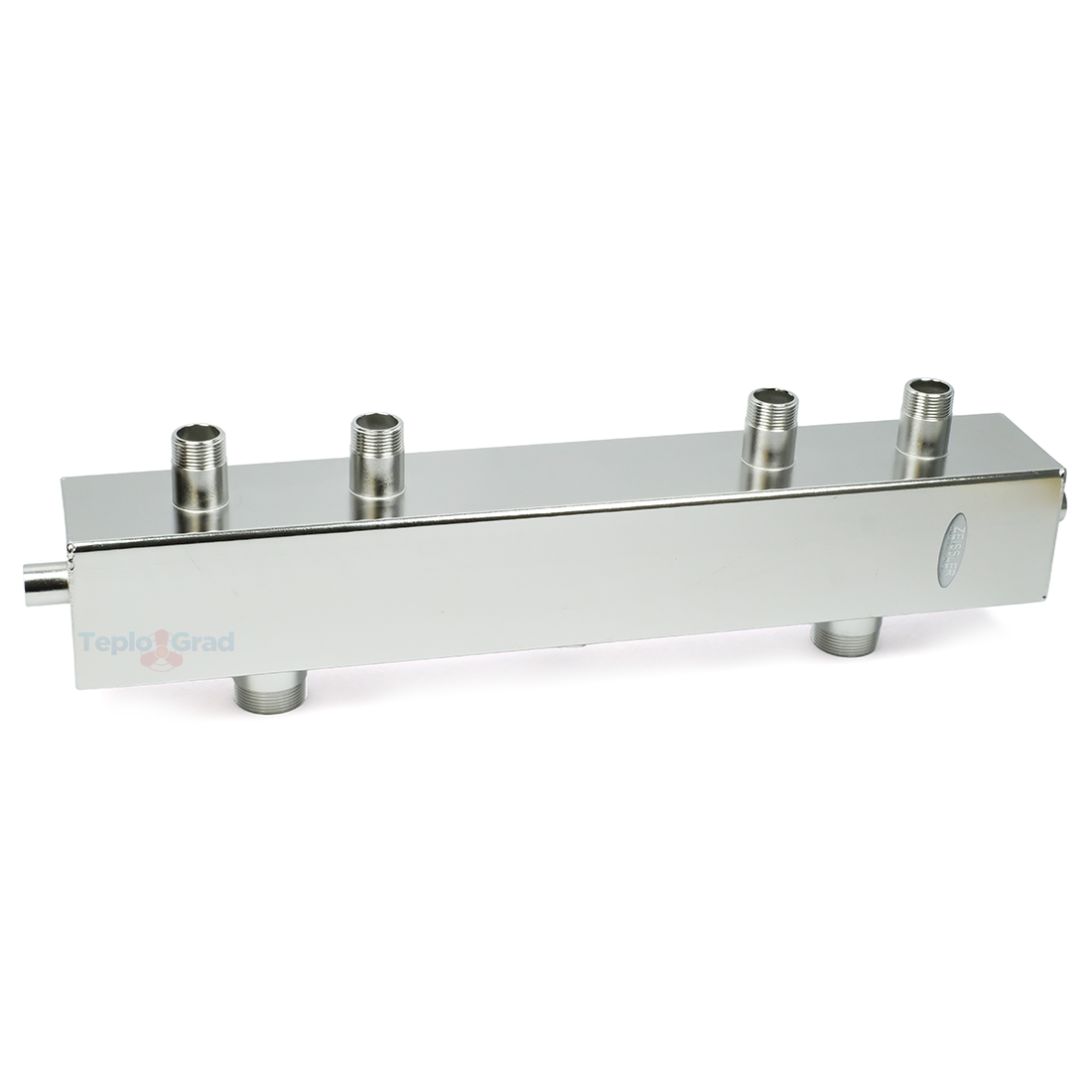 Гидравлический разделитель Zeissler 100 кВт, 1 1/2x1 на два контура, нержавейка AISI 304 Гидравлический разделитель Zeissler 100 кВт, 1 1/2x1 на два контура, нержавейка AISI 304