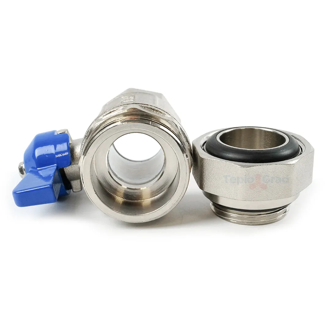 Кран шаровой TIM с полусгоном 1 (красный+синий), пара Кран шаровой TIM с полусгоном 1 (красный+синий), пара