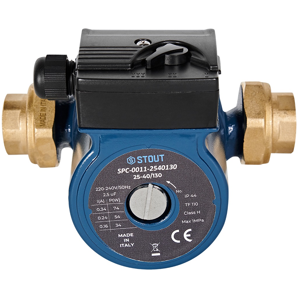 Циркуляционный насос Stout 25/40-130 (SPC-0011-2540130) Циркуляционный насос Stout 25/40-130 (SPC-0011-2540130)