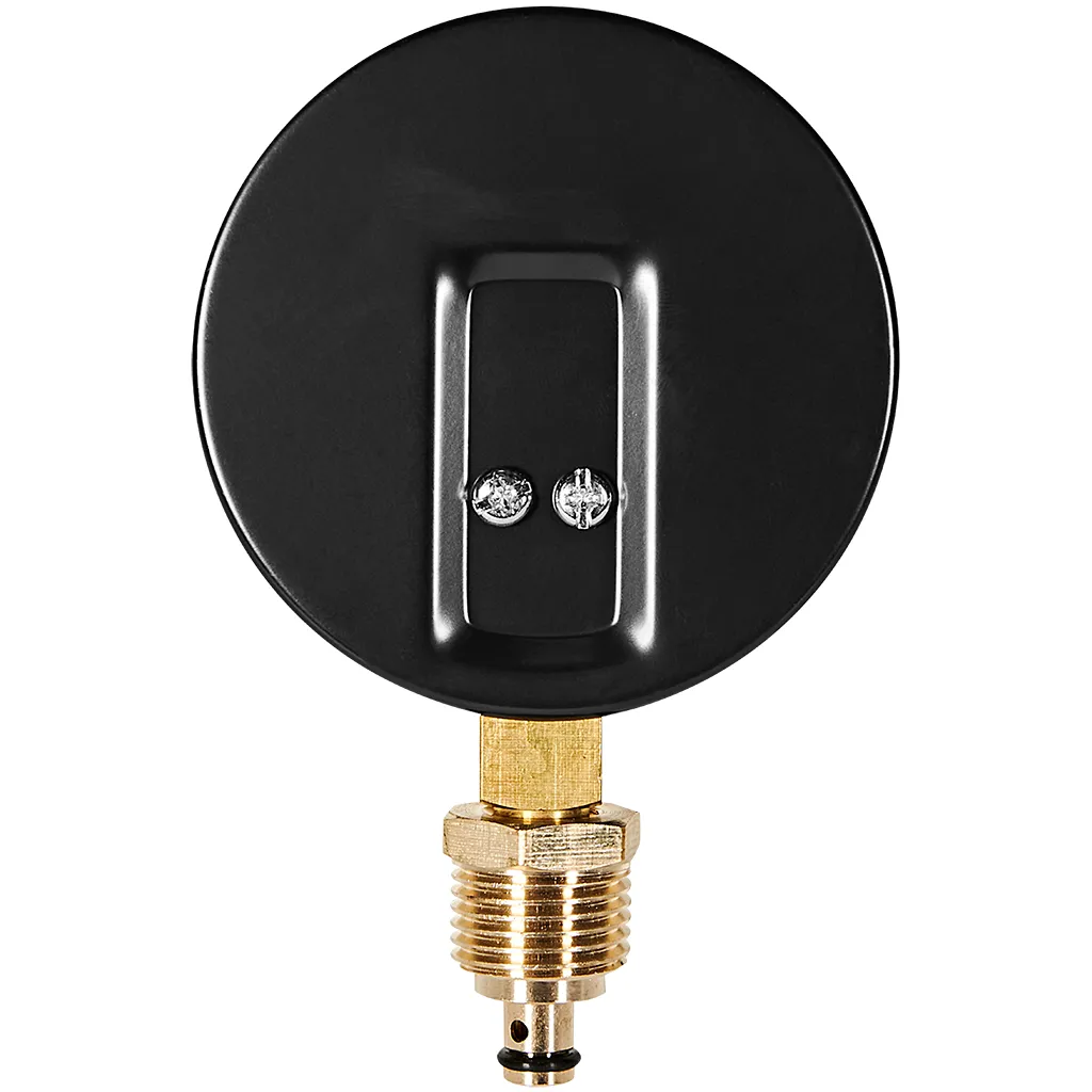 Термоманометр радиальный Stout 80 мм, 0-4 бар, 0-120C, подключение 1/2 Термоманометр радиальный Stout 80 мм, 0-4 бар, 0-120C, подключение 1/2