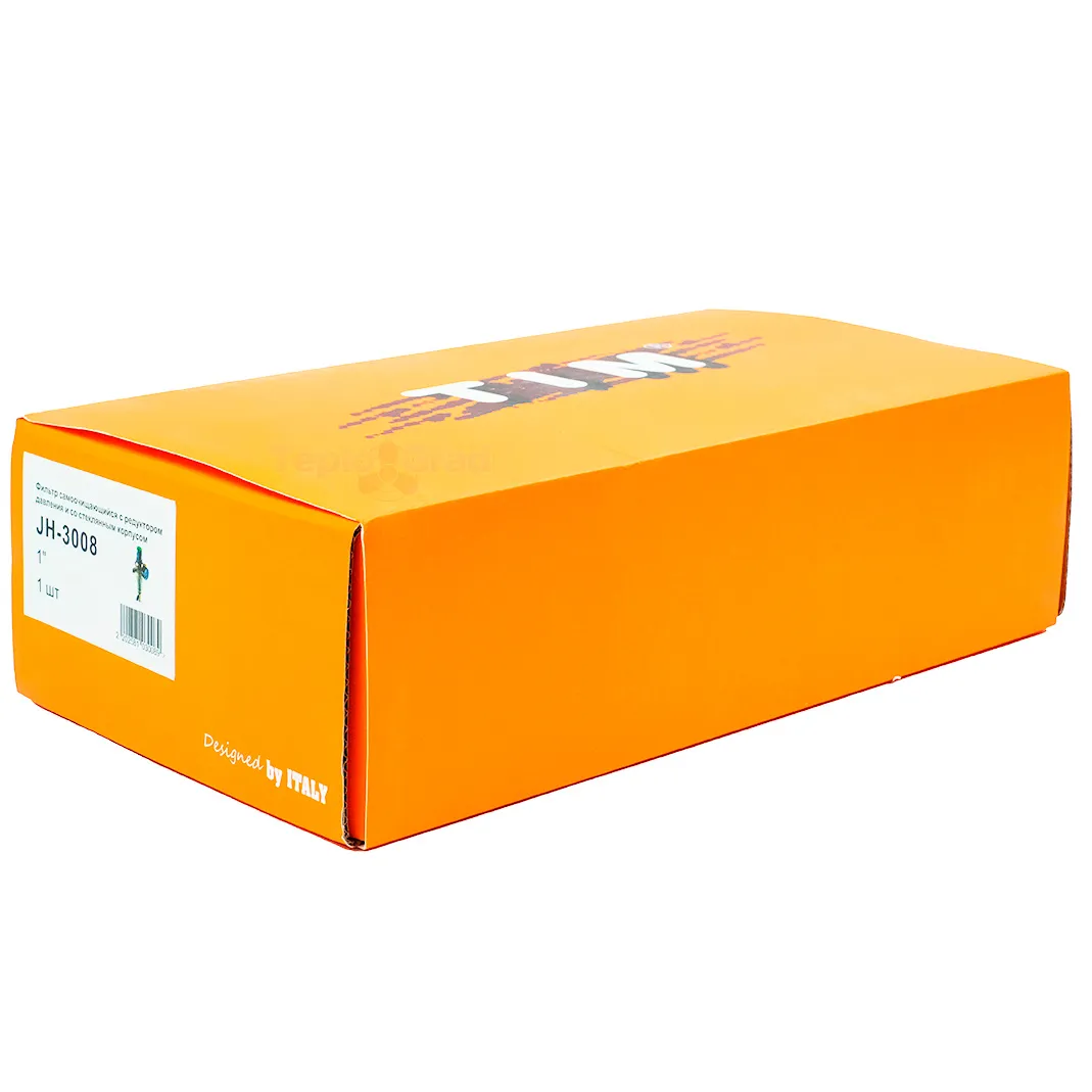 Самопромывной фильтр TIM 1 с редуктором, манометром и пластиковой колбой Самопромывной фильтр TIM 1 с редуктором, манометром и пластиковой колбой