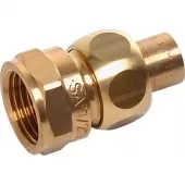 Сгон 28x1 ВП-ВР Sanha 4330g с плоским уплотнением, бронза 14330281 Сгон 28x1 ВП-ВР Sanha 4330g с плоским уплотнением, бронза 14330281