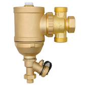 Сепаратор грязи (шлама) поворотный Rommer ВР 3/4 латунь Сепаратор грязи (шлама) поворотный Rommer ВР 3/4 латунь