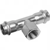 Тройник 18x1/2x18 ВПр-ВР-ВПр Sanha 9130G, нержавеющая сталь Тройник 18x1/2x18 ВПр-ВР-ВПр Sanha 9130G, нержавеющая сталь