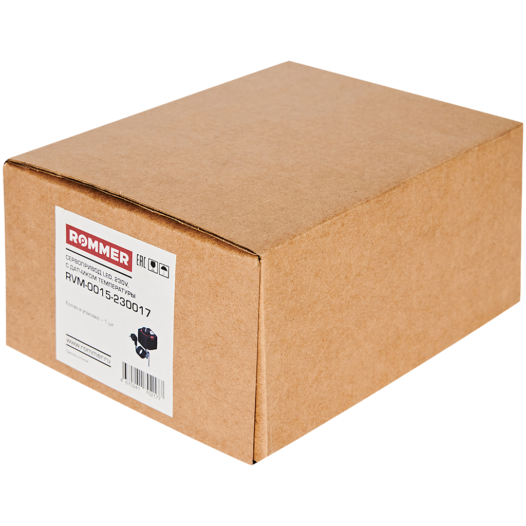 Сервопривод Rommer 220В, 6 Нм, 90°, 120сек с датчиком Сервопривод Rommer 220В, 6 Нм, 90°, 120сек с датчиком